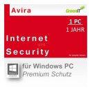 Avira Internet Security Suite 1 PC Vollversion GreenIT 1...